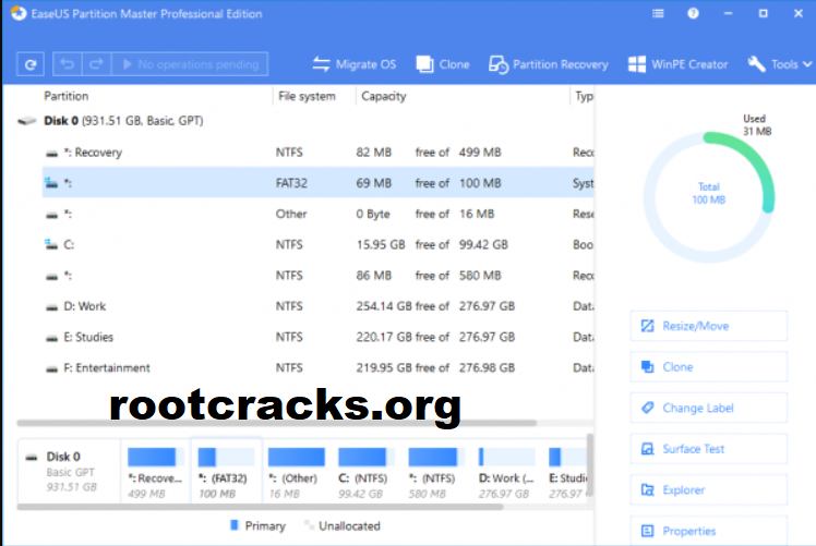 easeus partition master crack